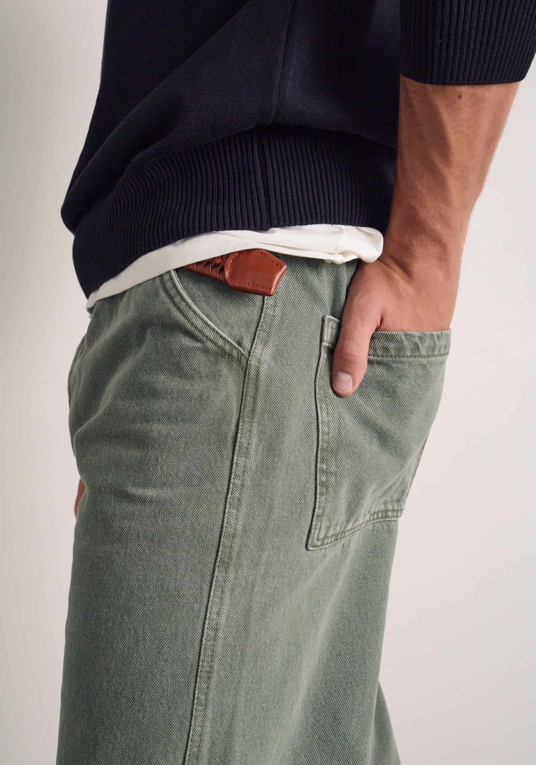 Pantalon H Dylan 5 Bols Verde - miniatura 6