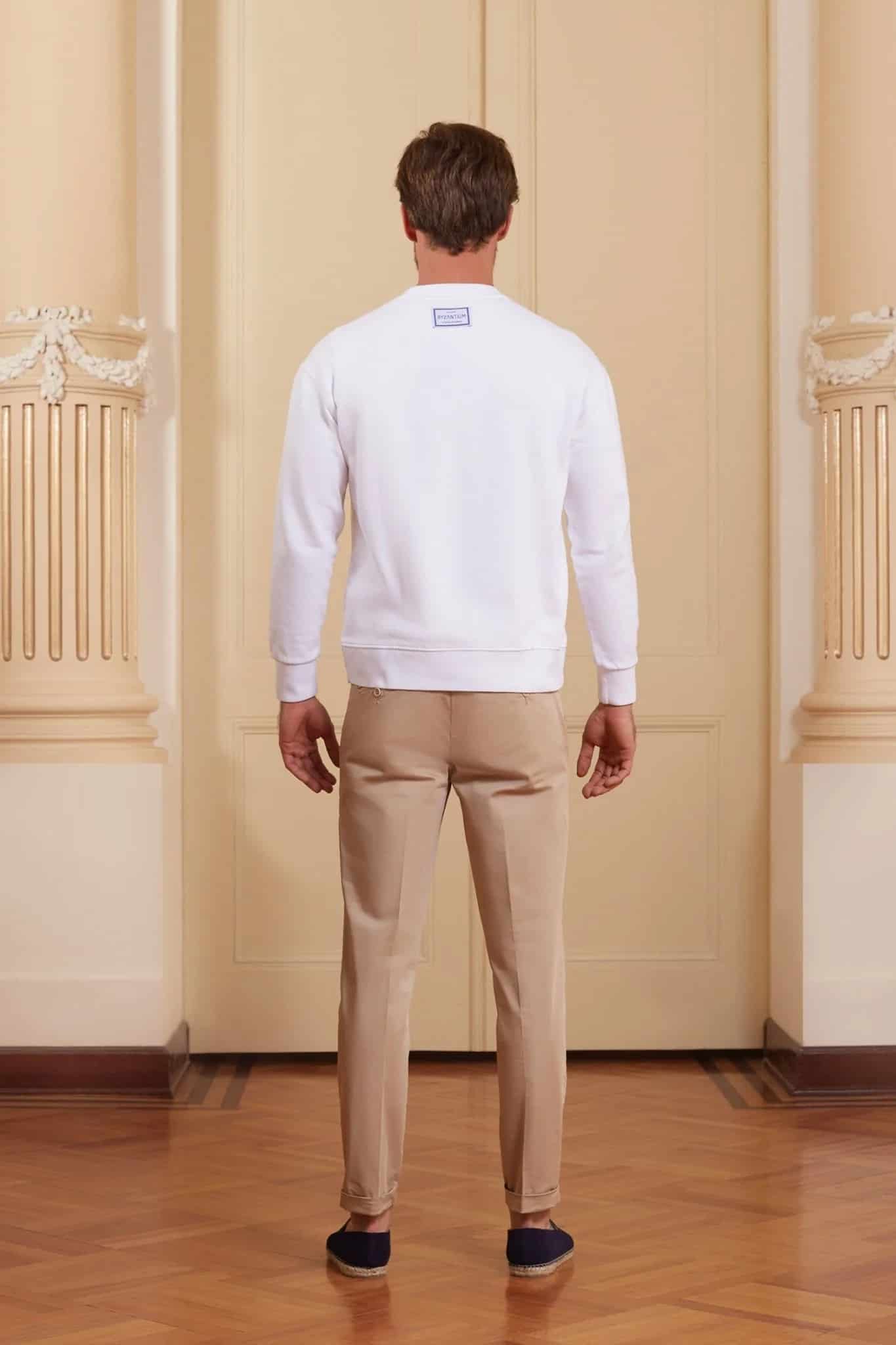 Men's petra sweatshirt white - miniatura 10