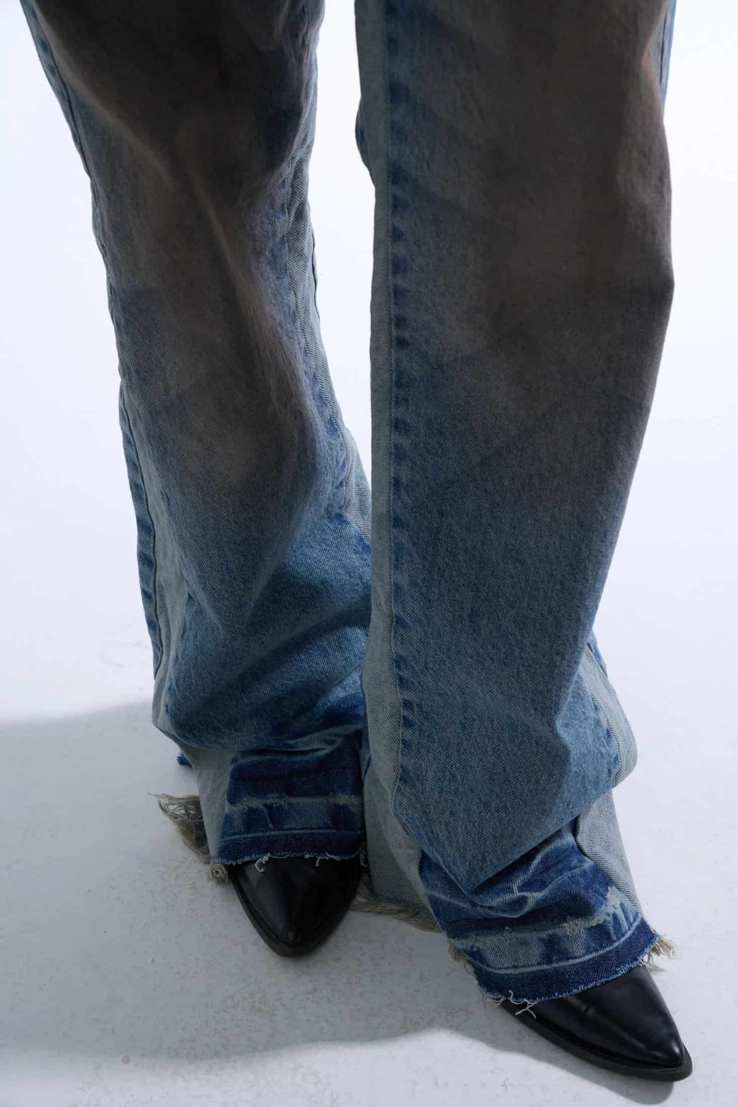 DIRTY FLARED JEANS - miniatura 4