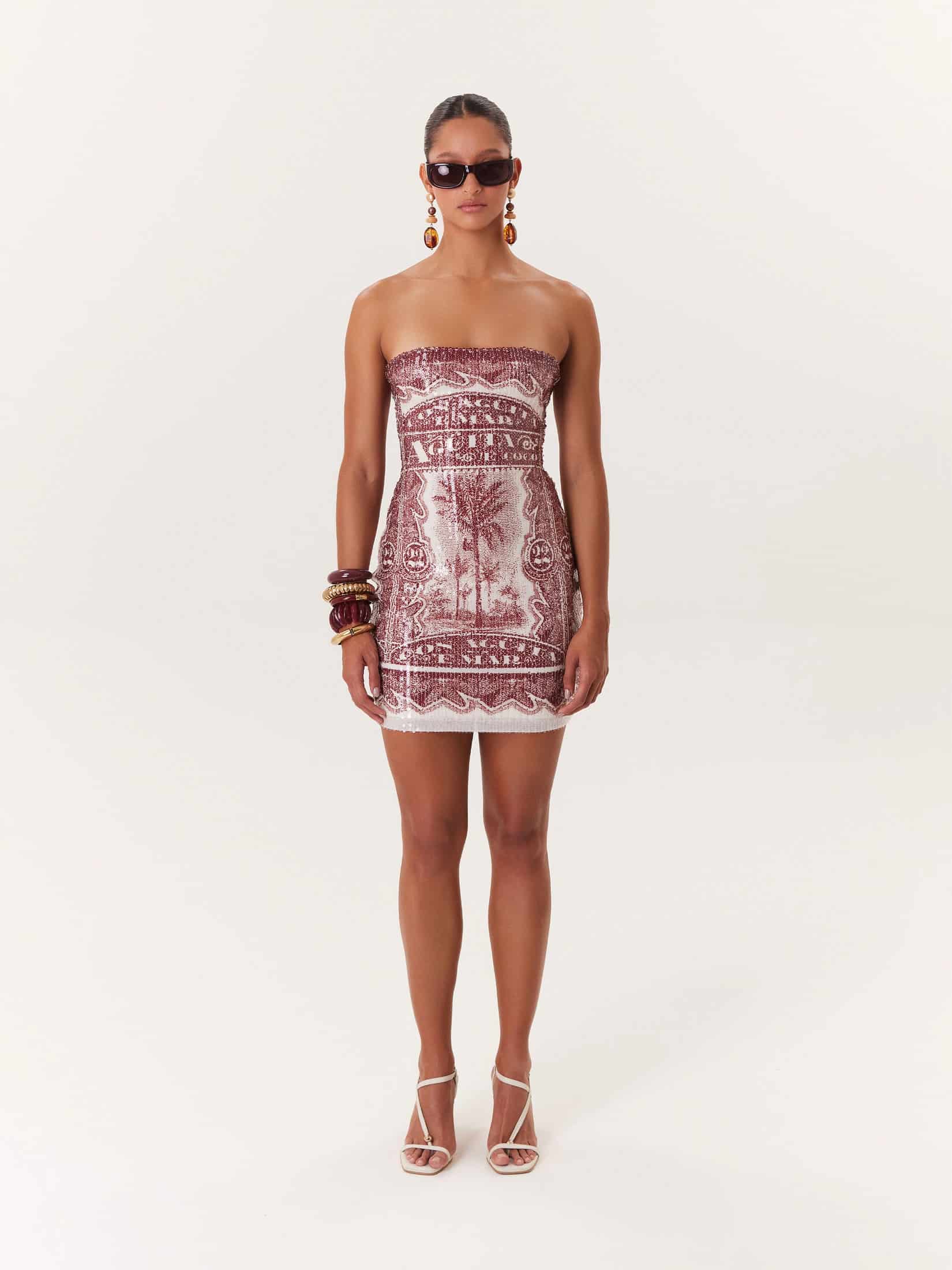 Mini Dress Antojito 22 - Vino - miniatura 1