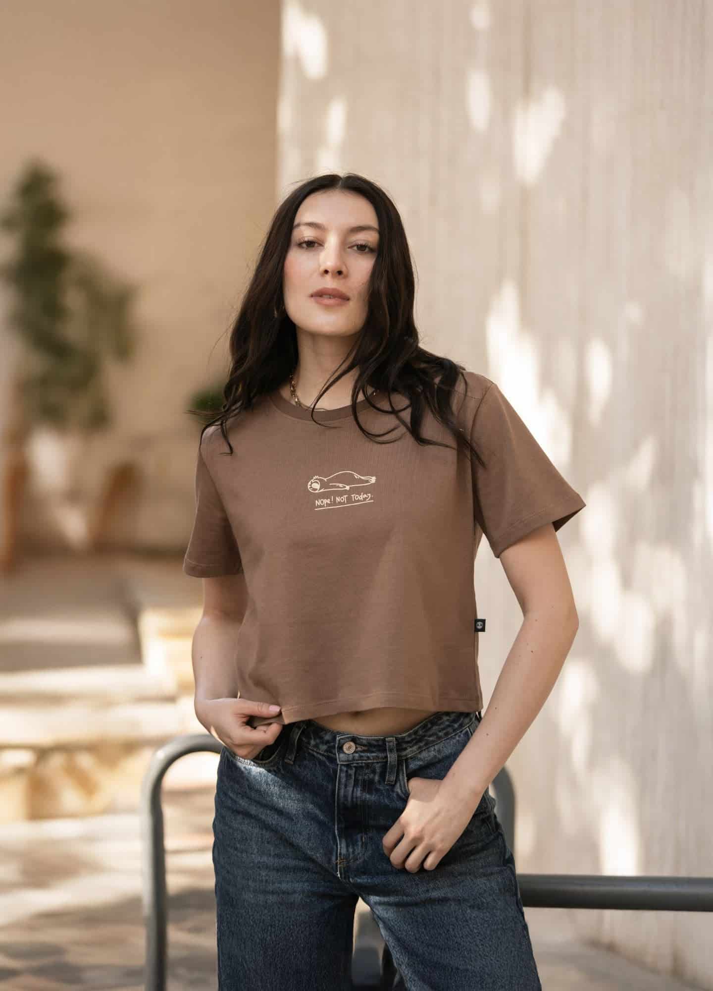 Nop Today Crop Top – Cafe - miniatura 4