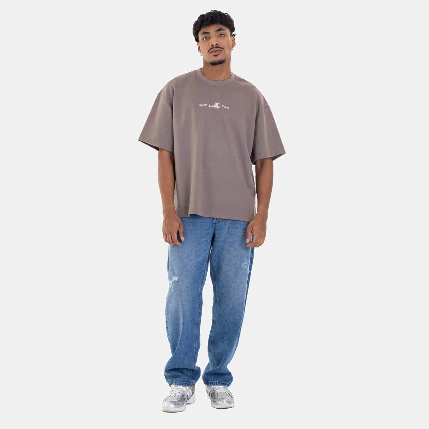 Clean Relaxed Fit Jeans Mid Blue - miniatura 3