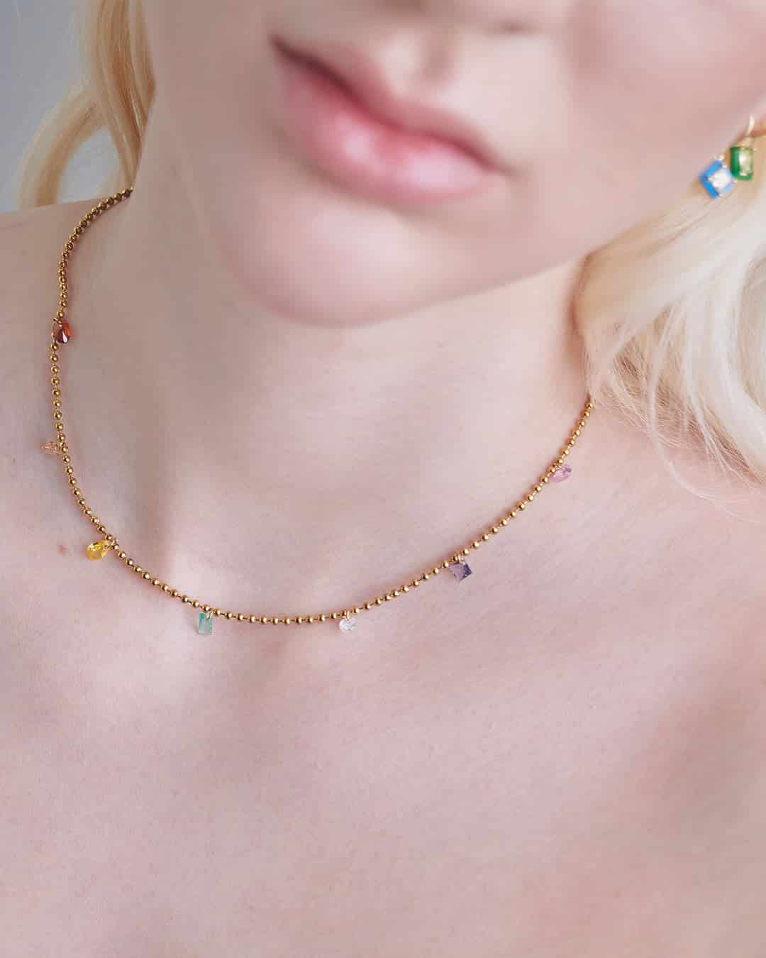 Collar Cristales Multicolor - miniatura 4