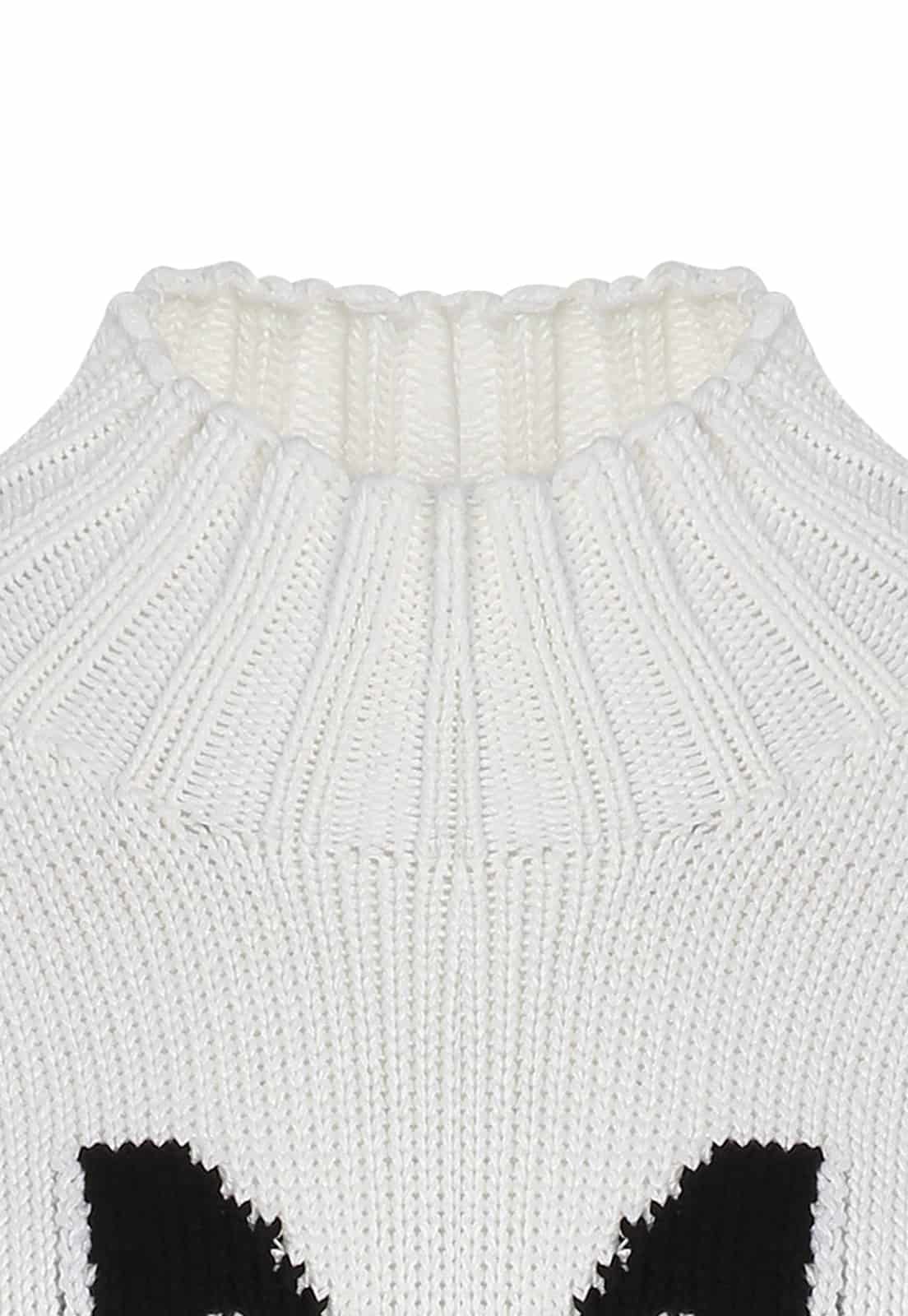 TURTLE NECK LETTER SWEATER - miniatura 9