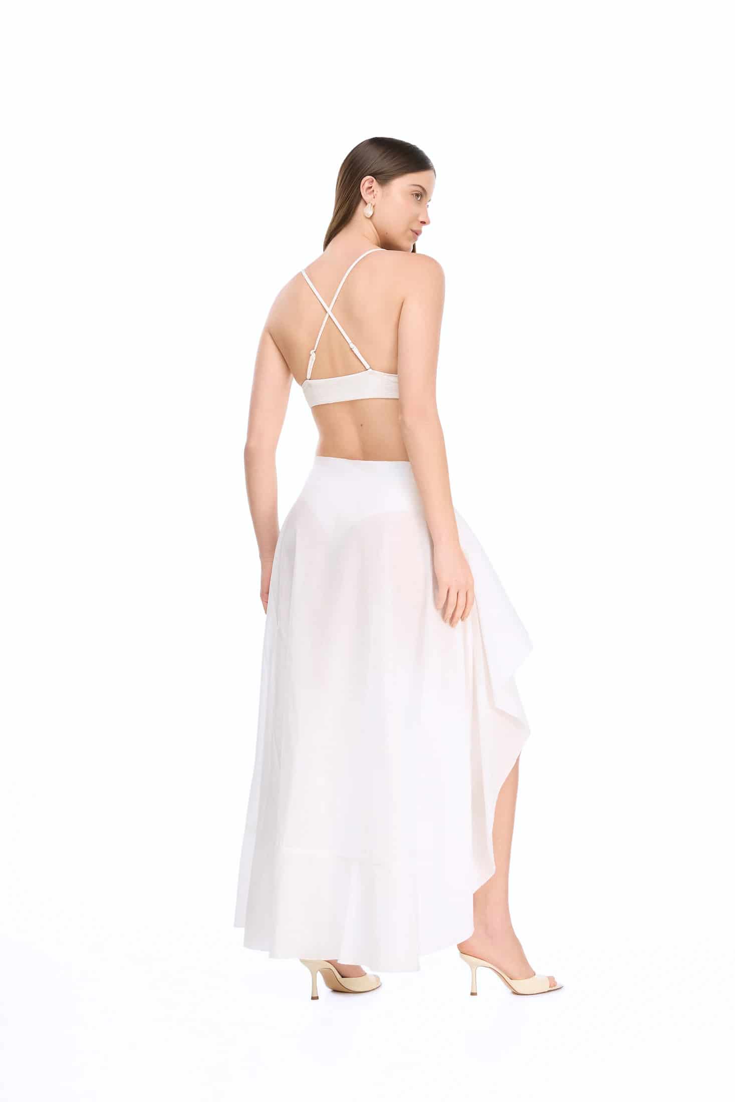 BAHAMAS WRAP SKIRT WHITE - miniatura 2