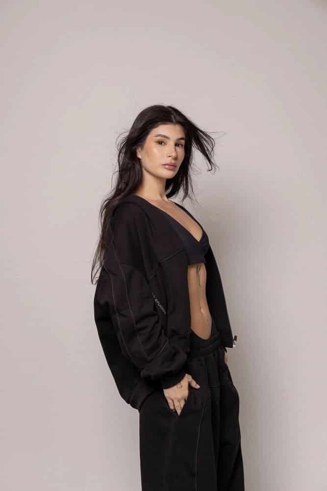 Hoodie 87/27 Sgo Dama-Negro - miniatura 7