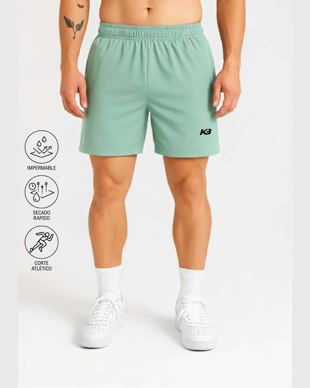 Pantaloneta Impermeable Fit Atletico┃KBMEN RF.401 - miniatura 7