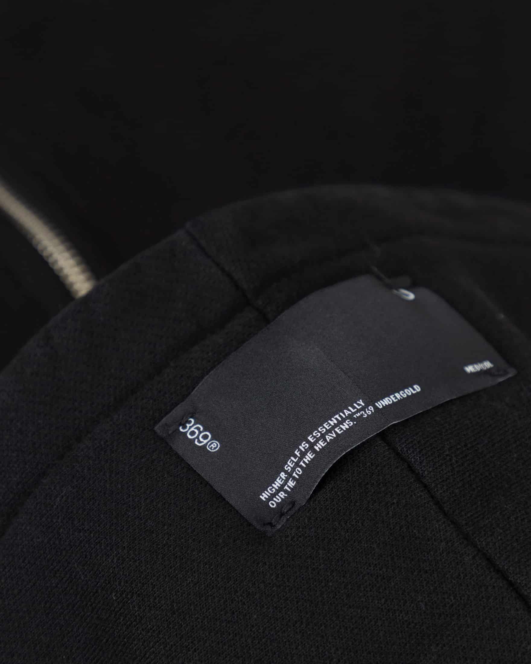 Line Basic Boxy Fit Zip Up Hoodie Black - miniatura 5
