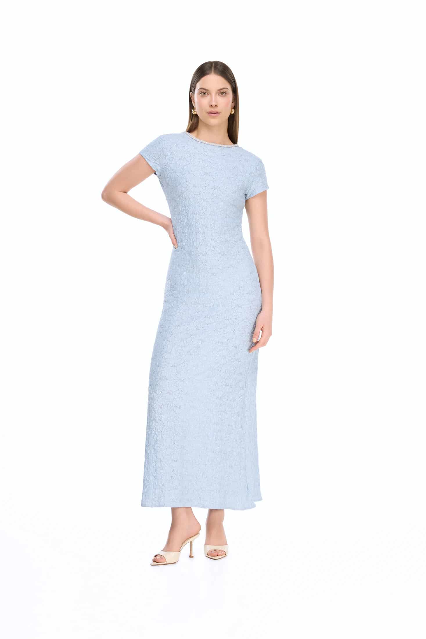 DARLA MAXI DRESS BLUE - miniatura 1