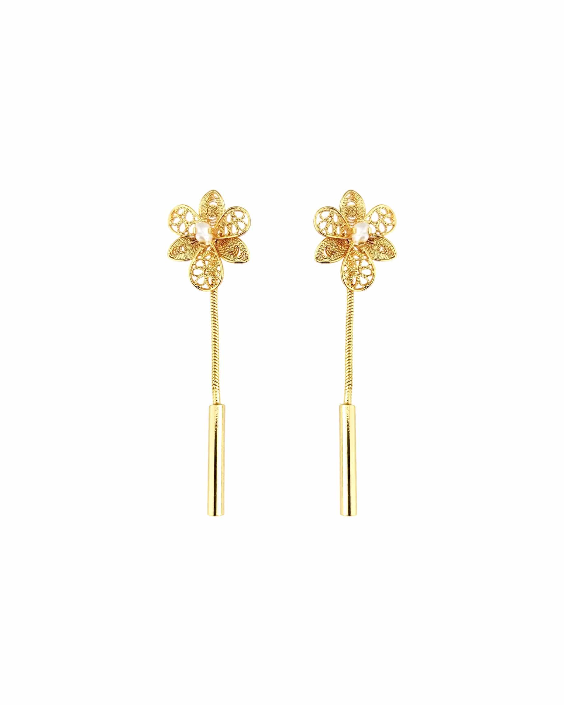 Aretes filigrana doble función Esther - miniatura 1