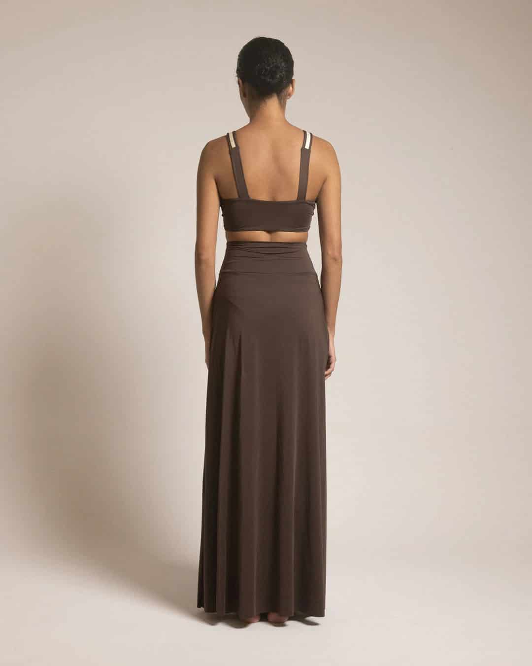 JUANA SKIRT / Café Oscuro - miniatura 5
