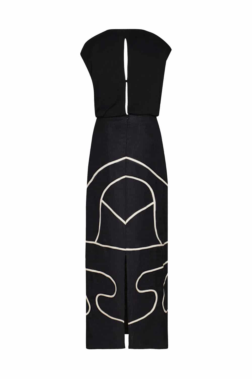 Vestido amaranta negro - miniatura 5