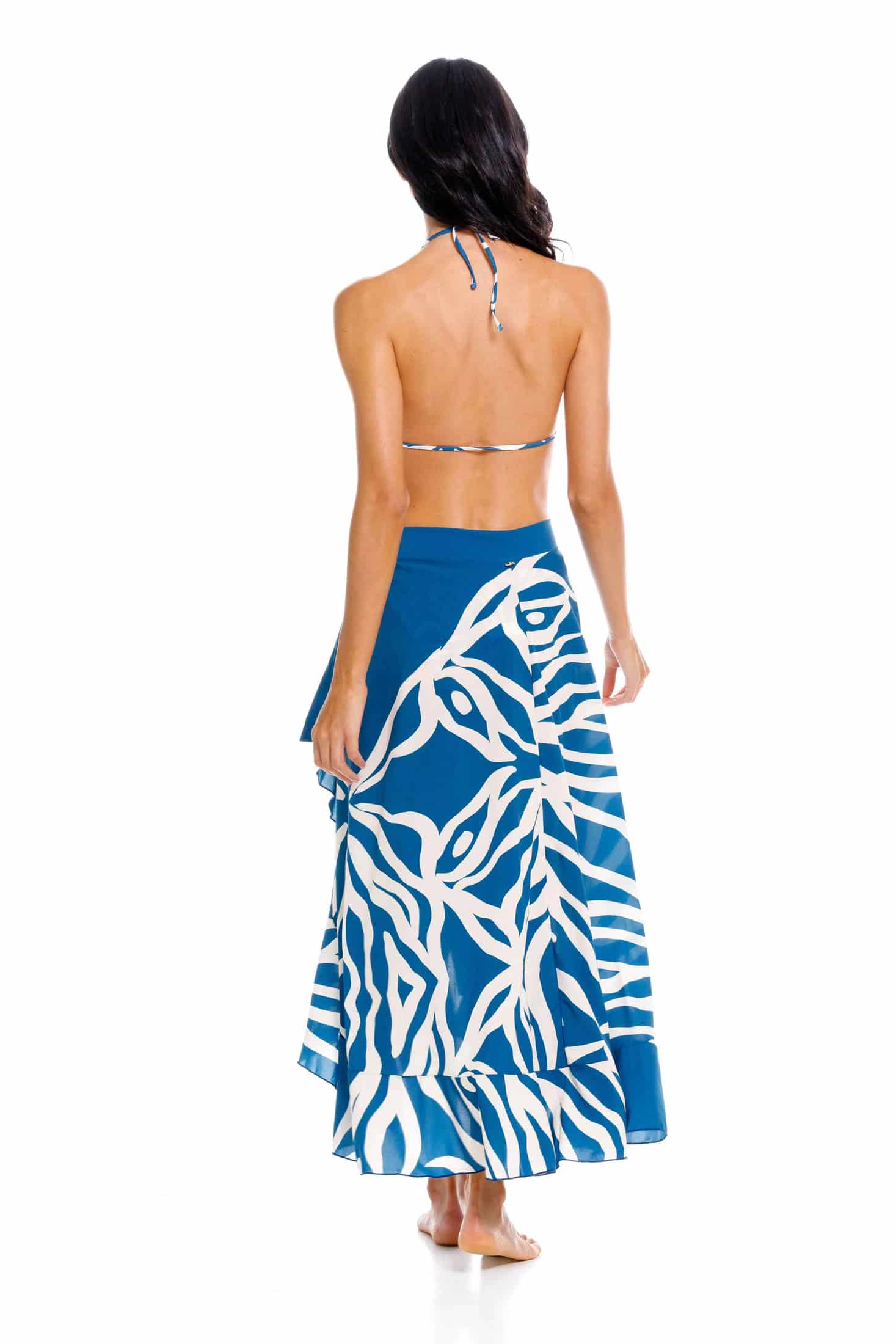 Falda Bolero Coral Azul - miniatura 2