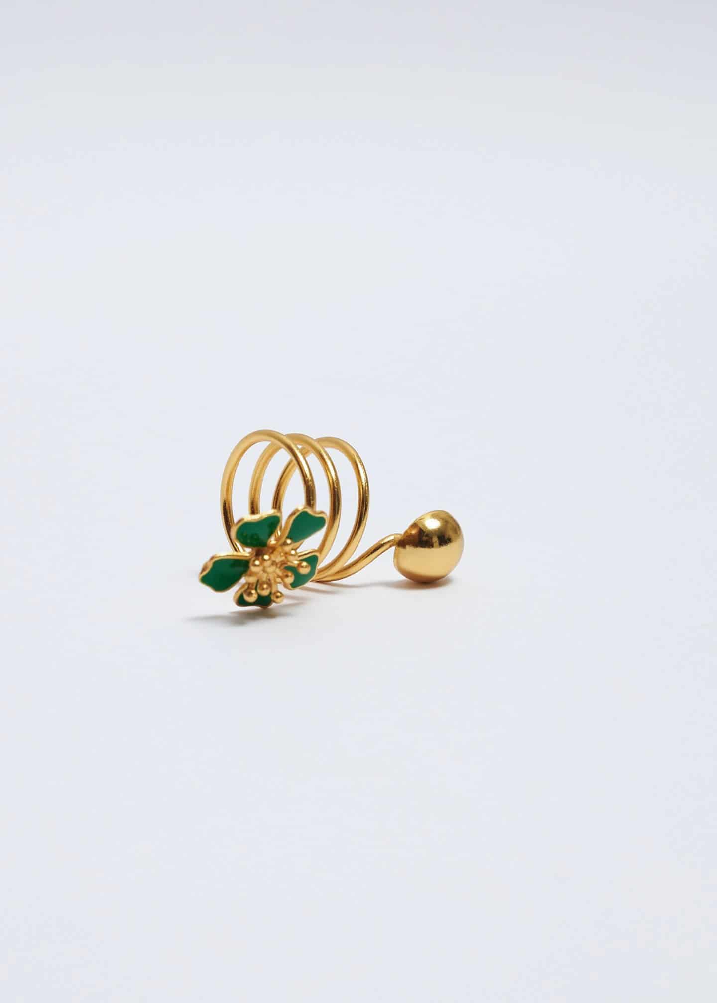 Anillo Aurora espiral verde - miniatura 3
