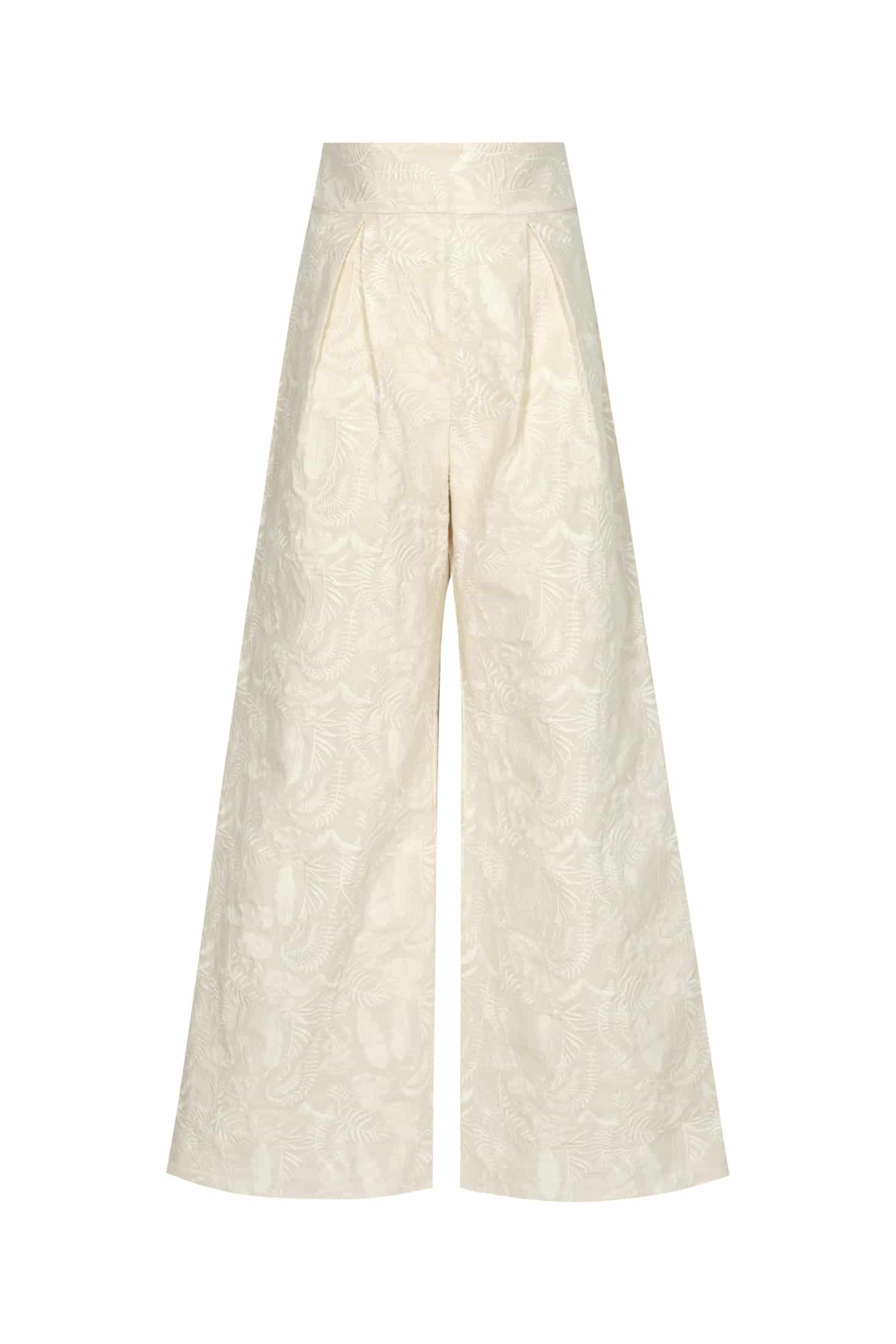 Fiol Canvas Embroidered Pants / Ecru - miniatura 2