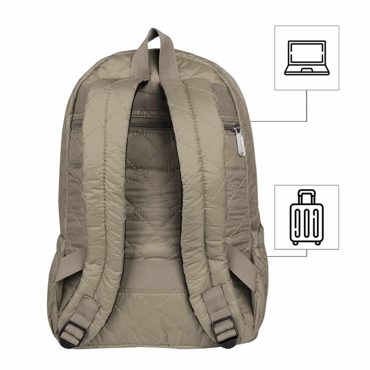 Morral Urbano  Puffer Beige - miniatura 4