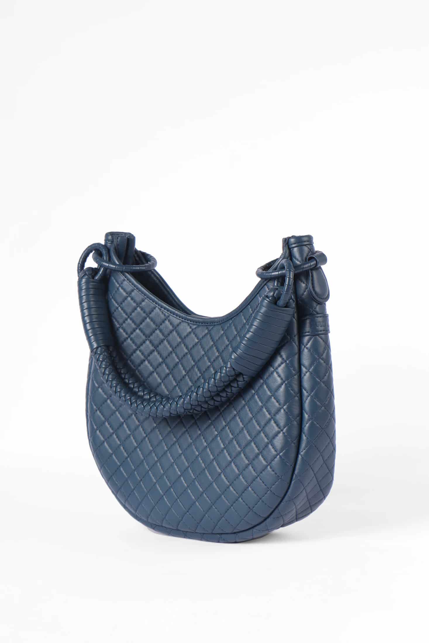 Saddle Shoulder Bag, Navy Blue - miniatura 4