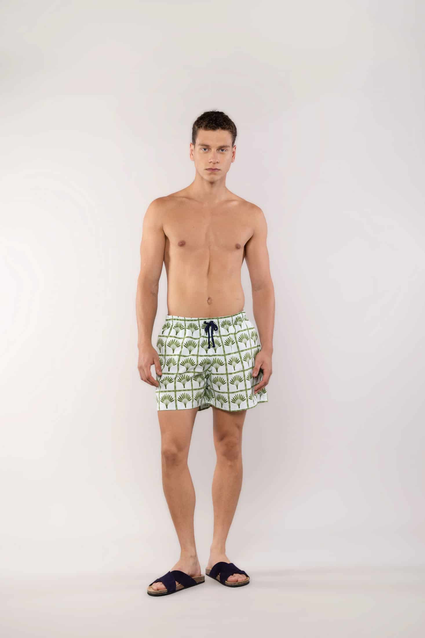Men's green palmar swim trunk - miniatura 3