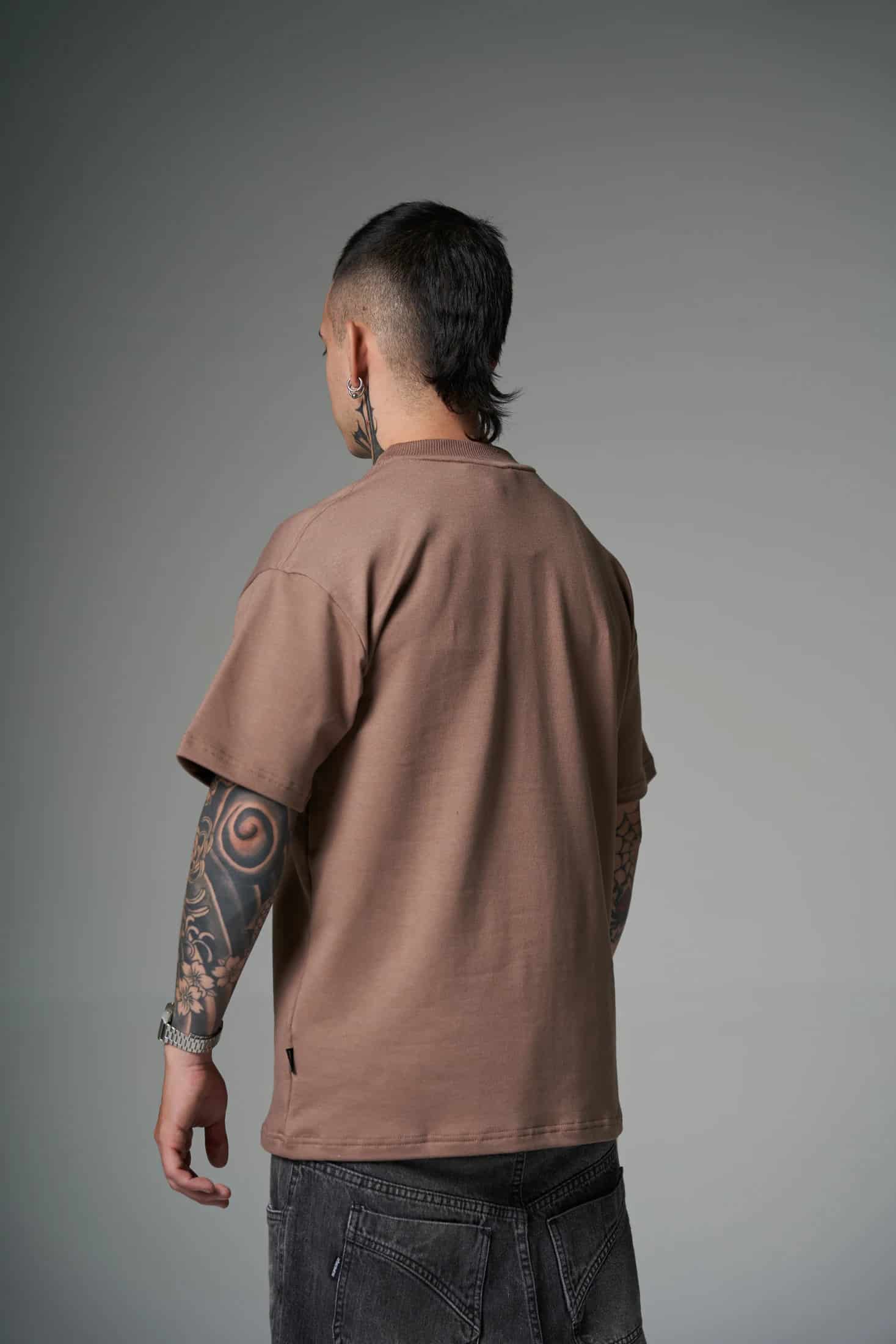 CAMISETA TAUPE OVERSIZE SVG 260 GRAMOS 14491 - miniatura 6