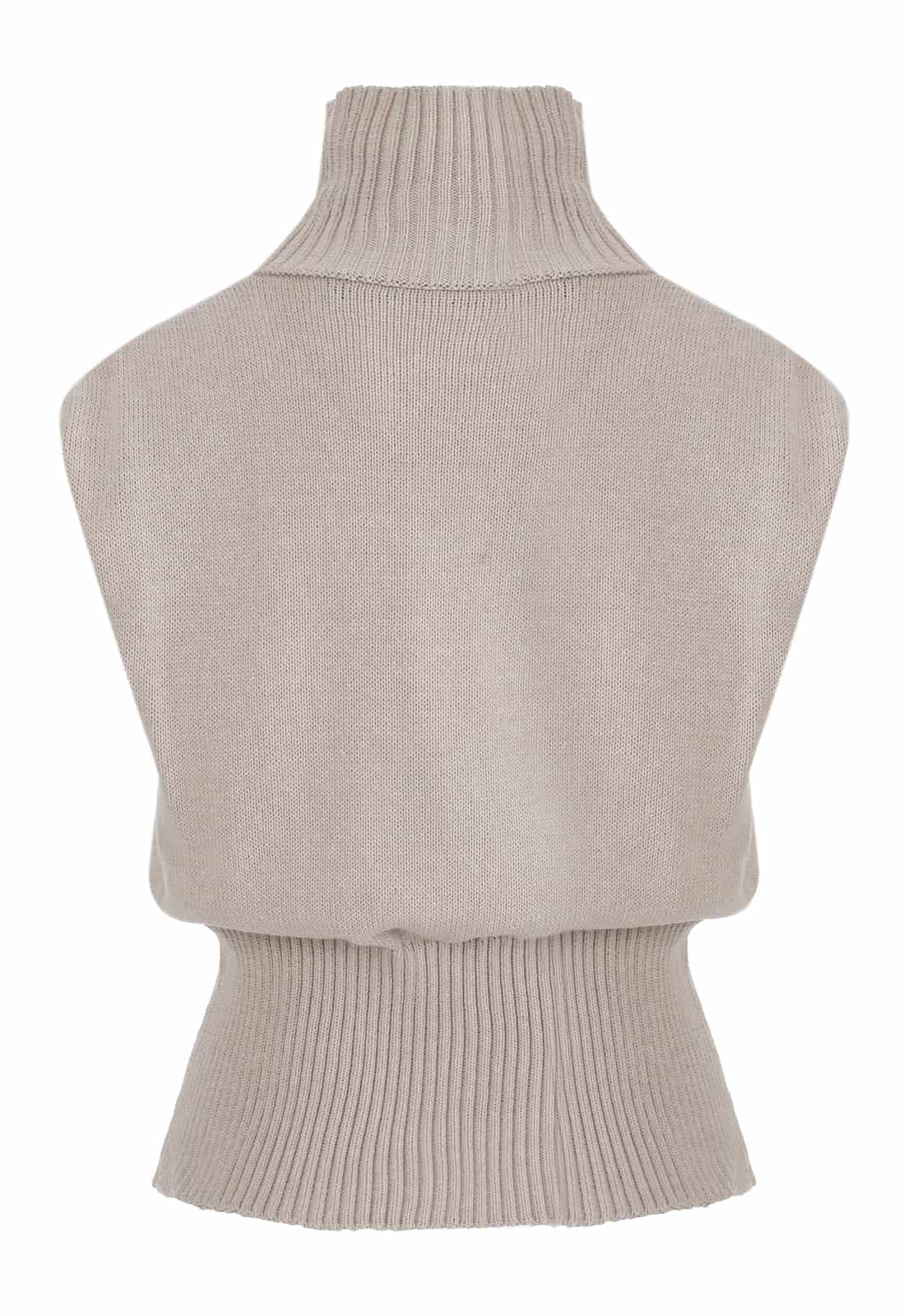 RIB WAIST KNITTED TOP - miniatura 8