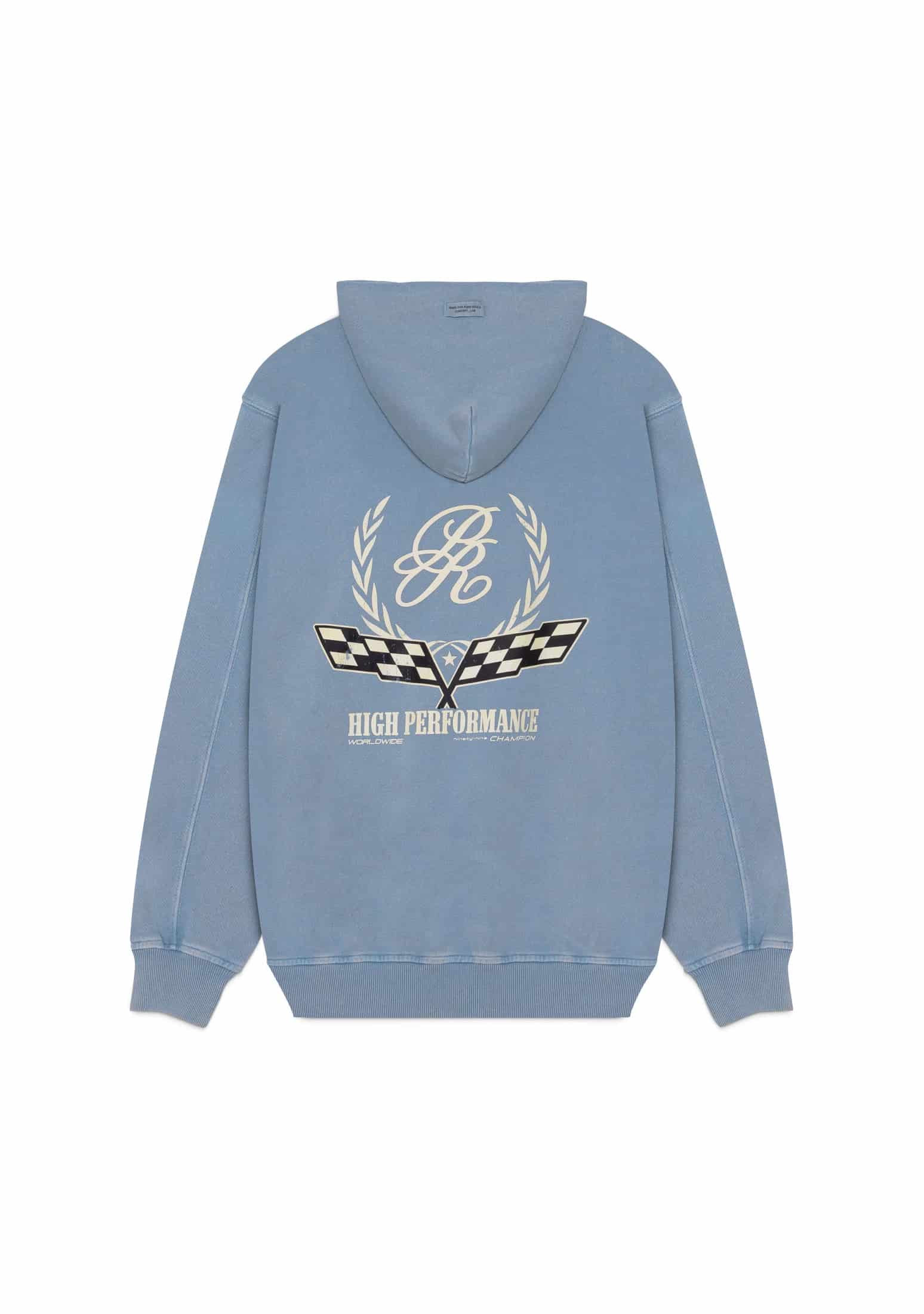 Overdrive Washed Blue Hoodie - miniatura 1