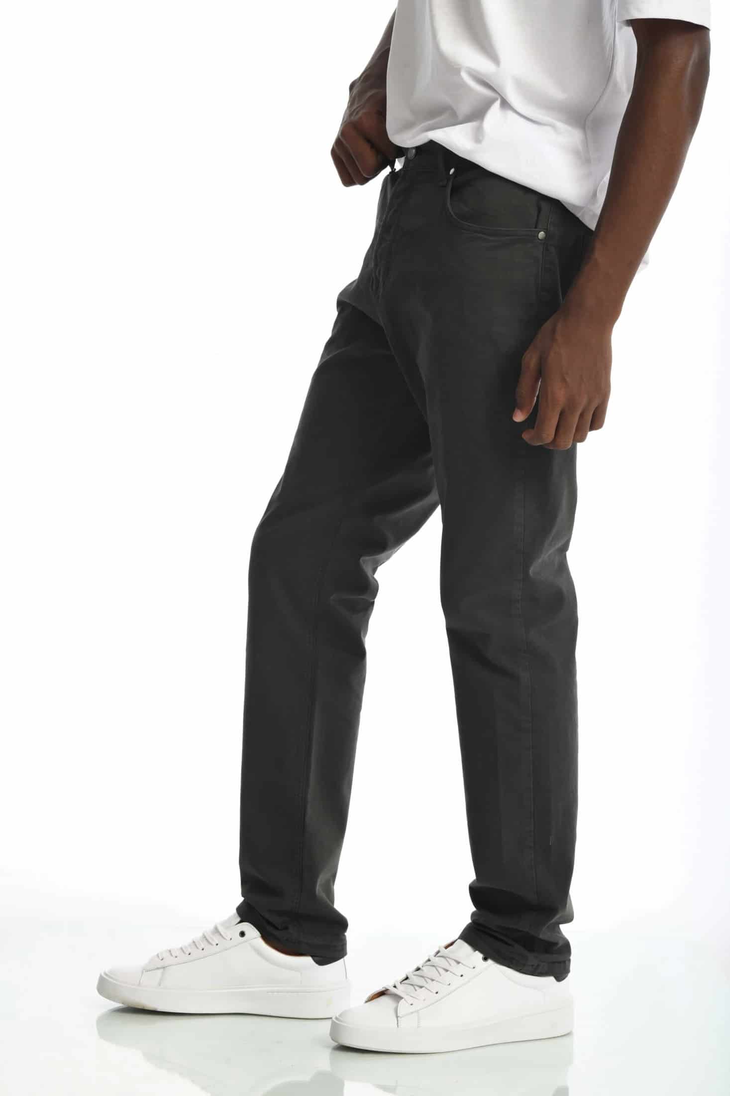 Pantalón Classic Dril 5 Bolsillos Gris Oscuro - miniatura 6