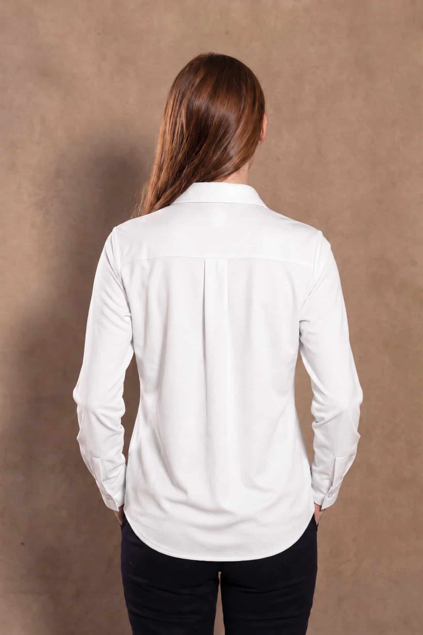 Camisa Perfromance Oxford De Mujer Blanco - miniatura 4