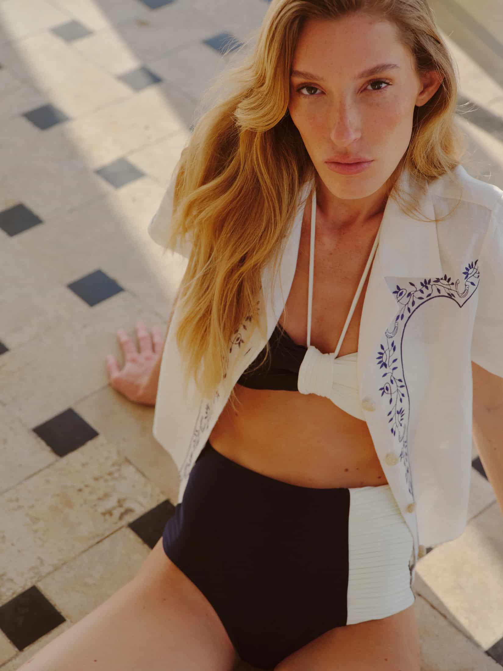 Frida Bottom / Navy - Ivory - miniatura 4