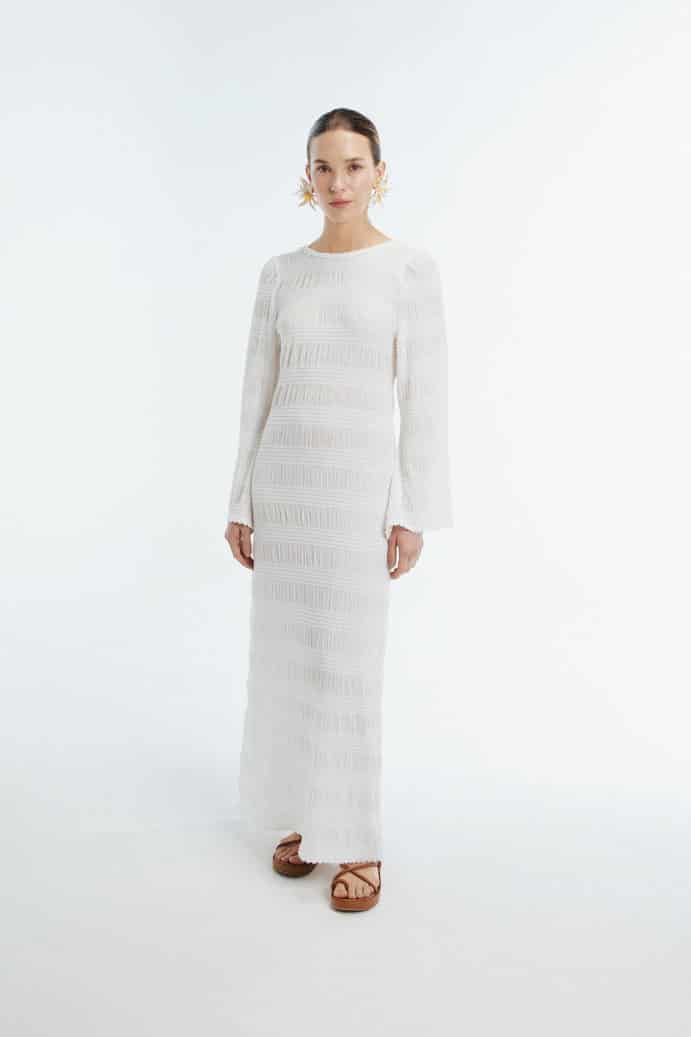 CABANA MAXI DRESS WHITE - miniatura 1