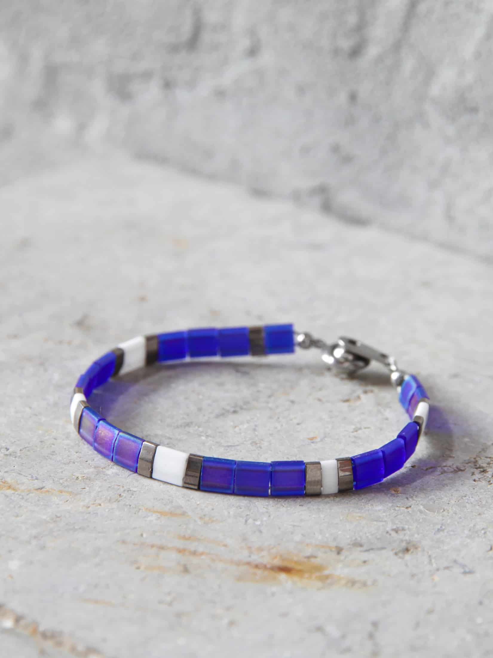 Brazalete Miyuki Tila Glaciar 5mm - miniatura 1