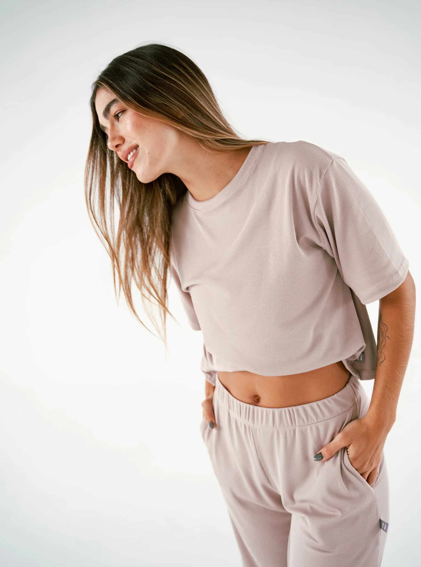Cozy Rib Set - Latte - miniatura 2