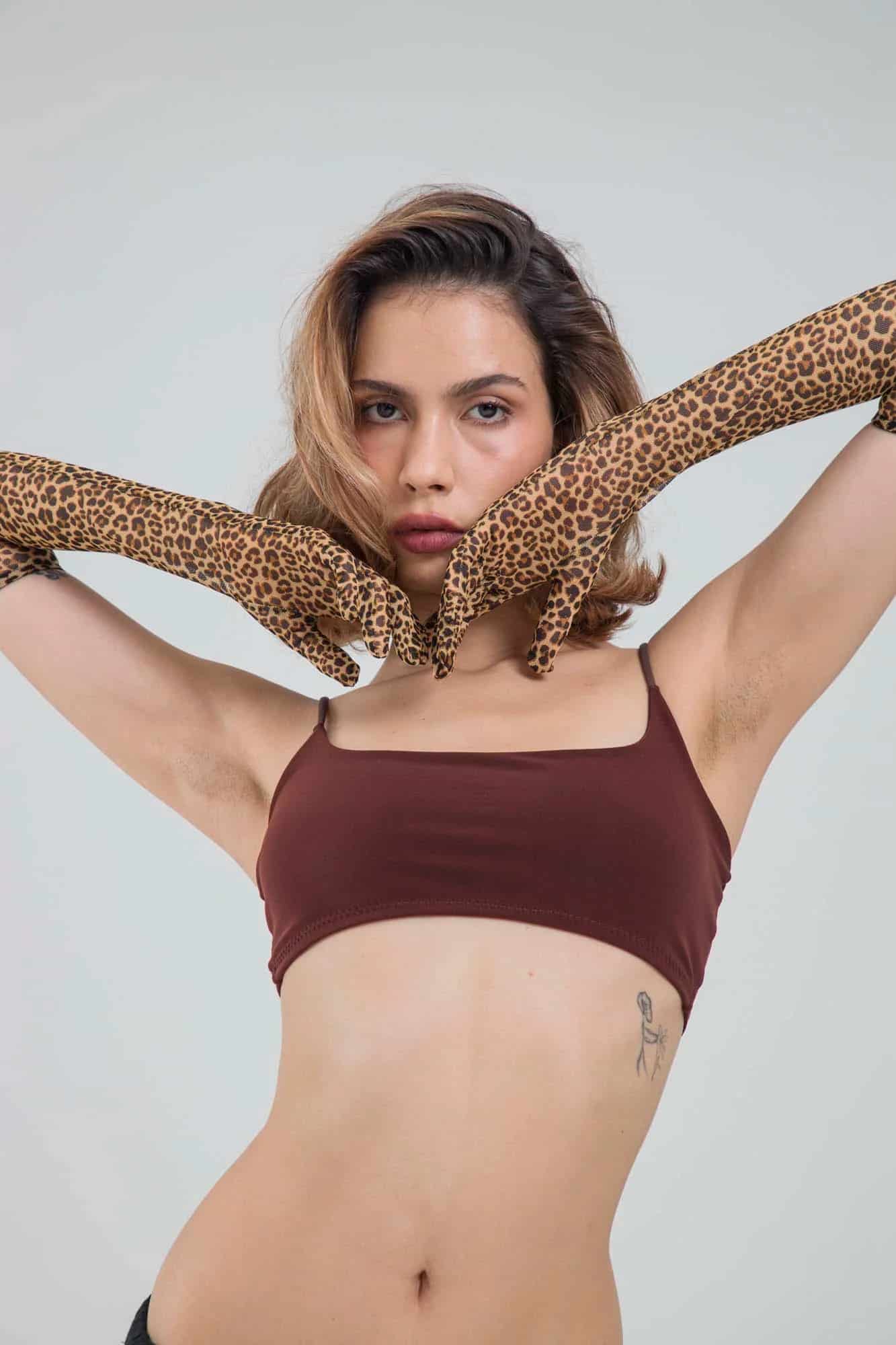 LEOPARD MESH GLOVES - miniatura 9