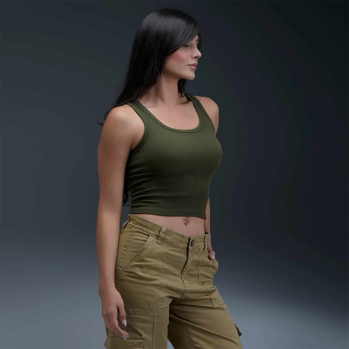 Blusa Verde Mujer - miniatura 3