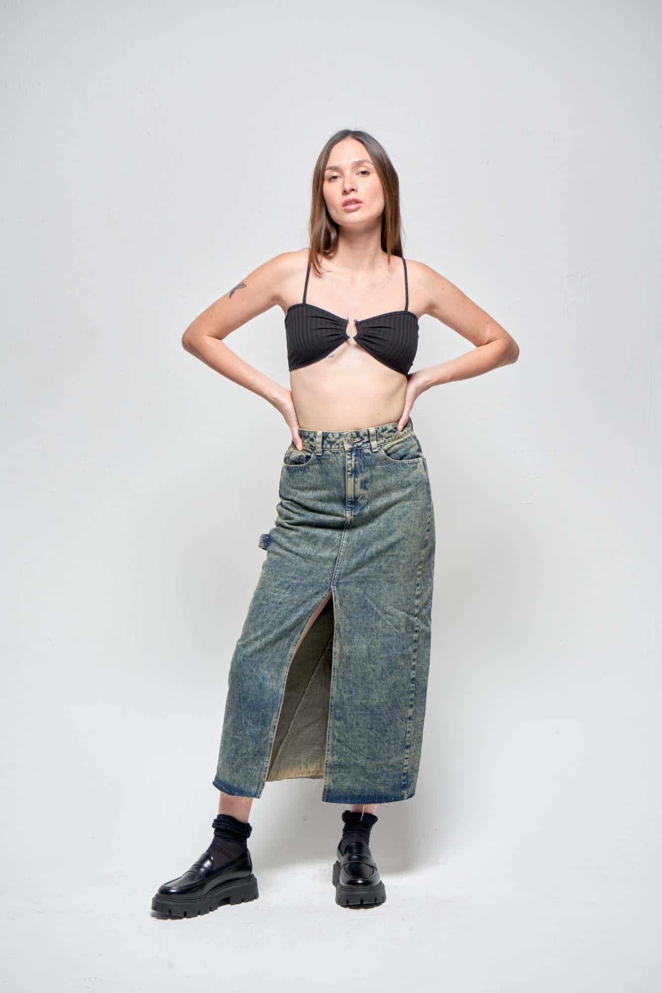 LAYLA DENIM SKIRT - miniatura 11