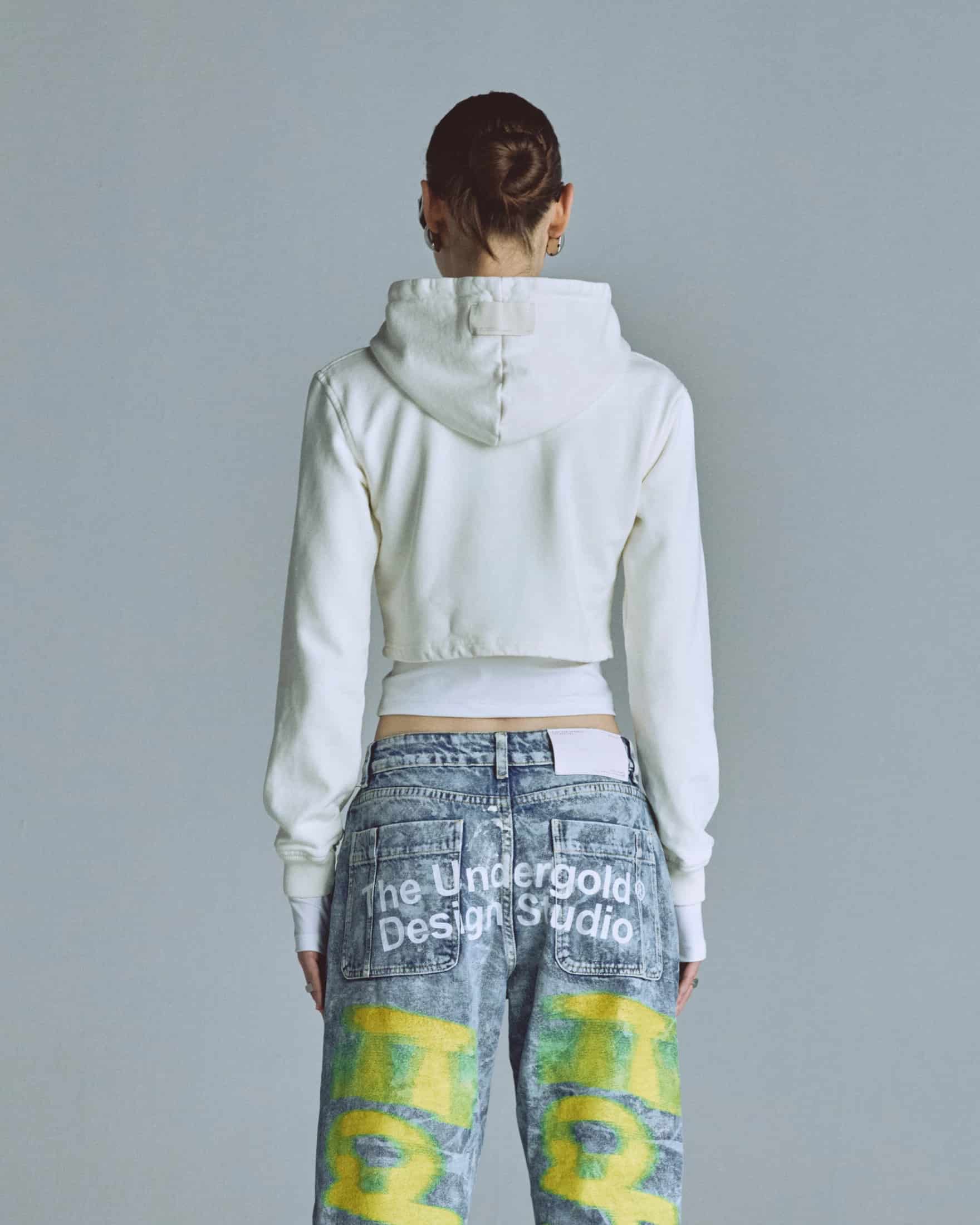 W Echoes Tremor Slim Fit Hoodie White - miniatura 7