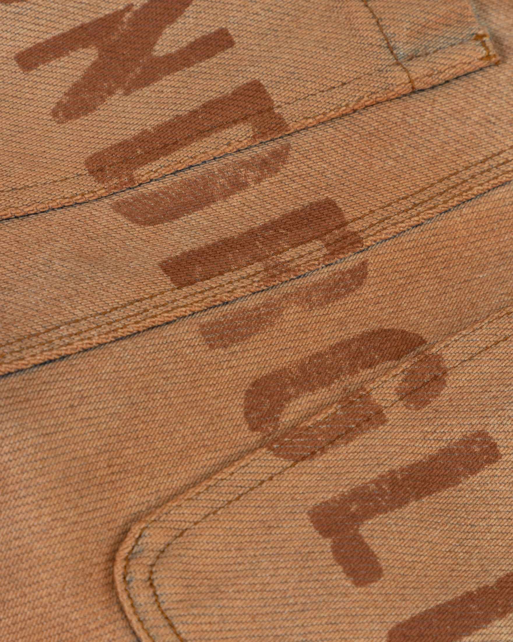 Spring UNDRGLD Zip Up Wide Jeans Brown - miniatura 4