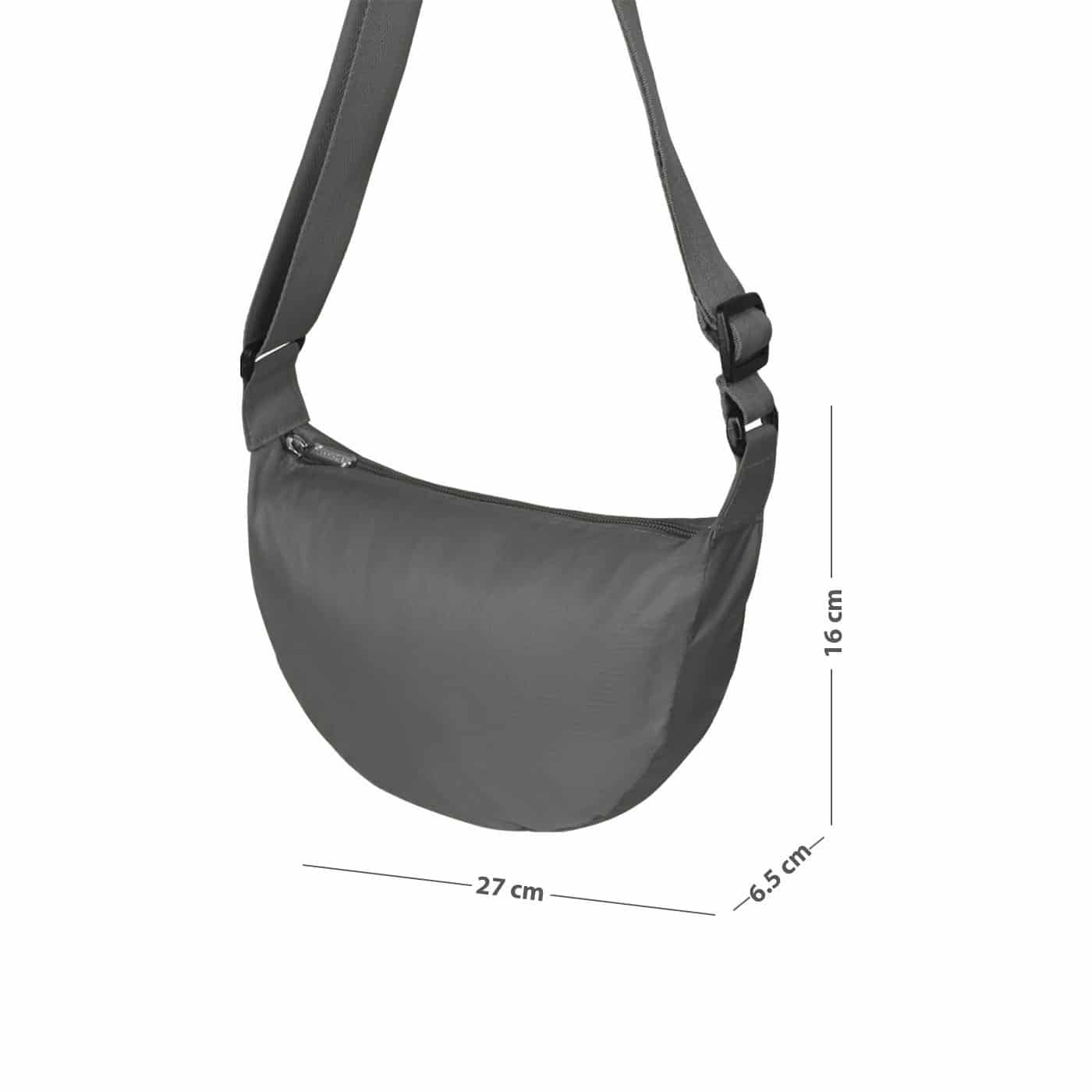 Bolso City Pequeño Manos Libres Plegable Color Fucsia - miniatura 3