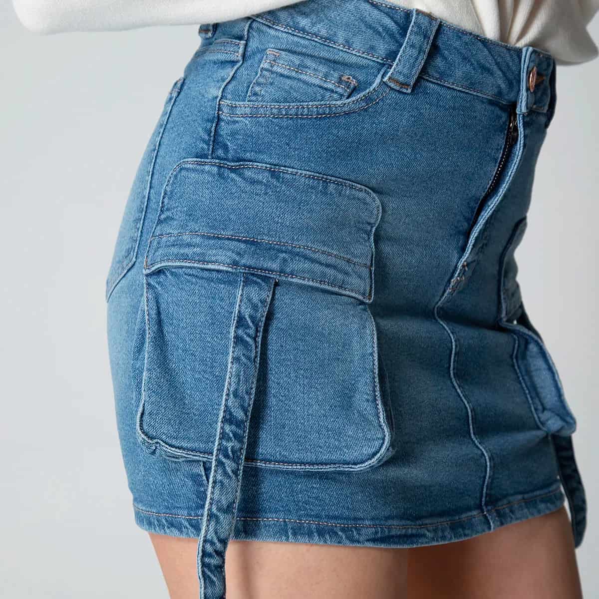 Falda Cargo Corta Goozip - miniatura 5