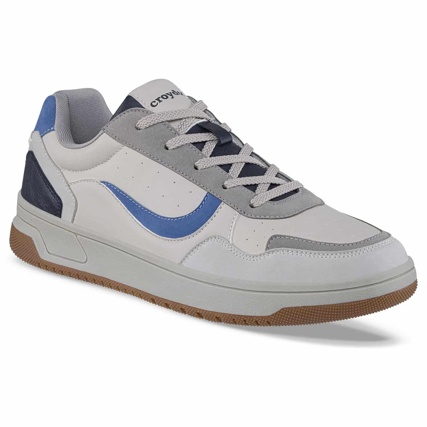 Tenis Urbanos Vonog Gris-Azul Croydon Para Hombre - miniatura 1
