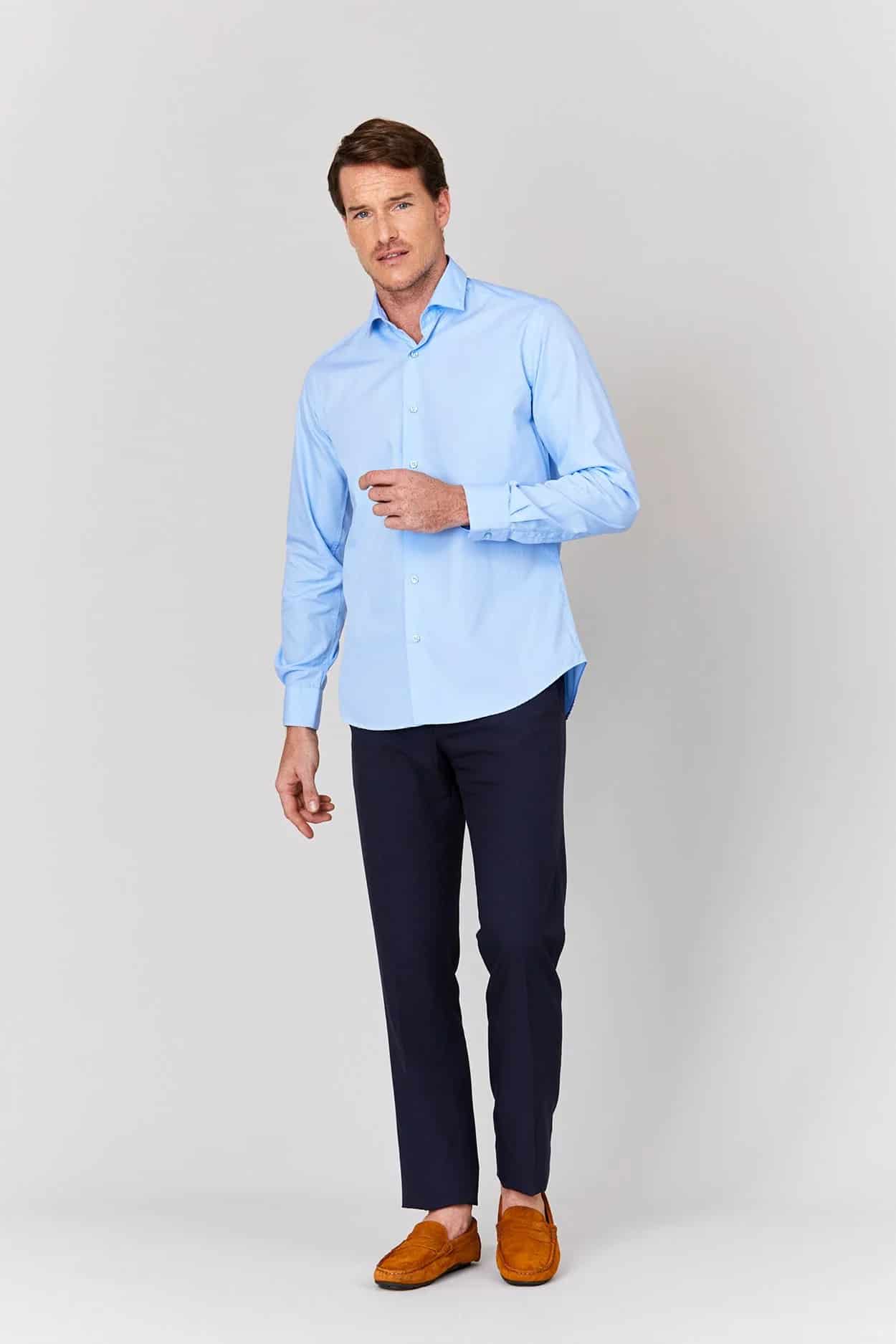 Men's cotton shirt celpolvo muslin - miniatura 6