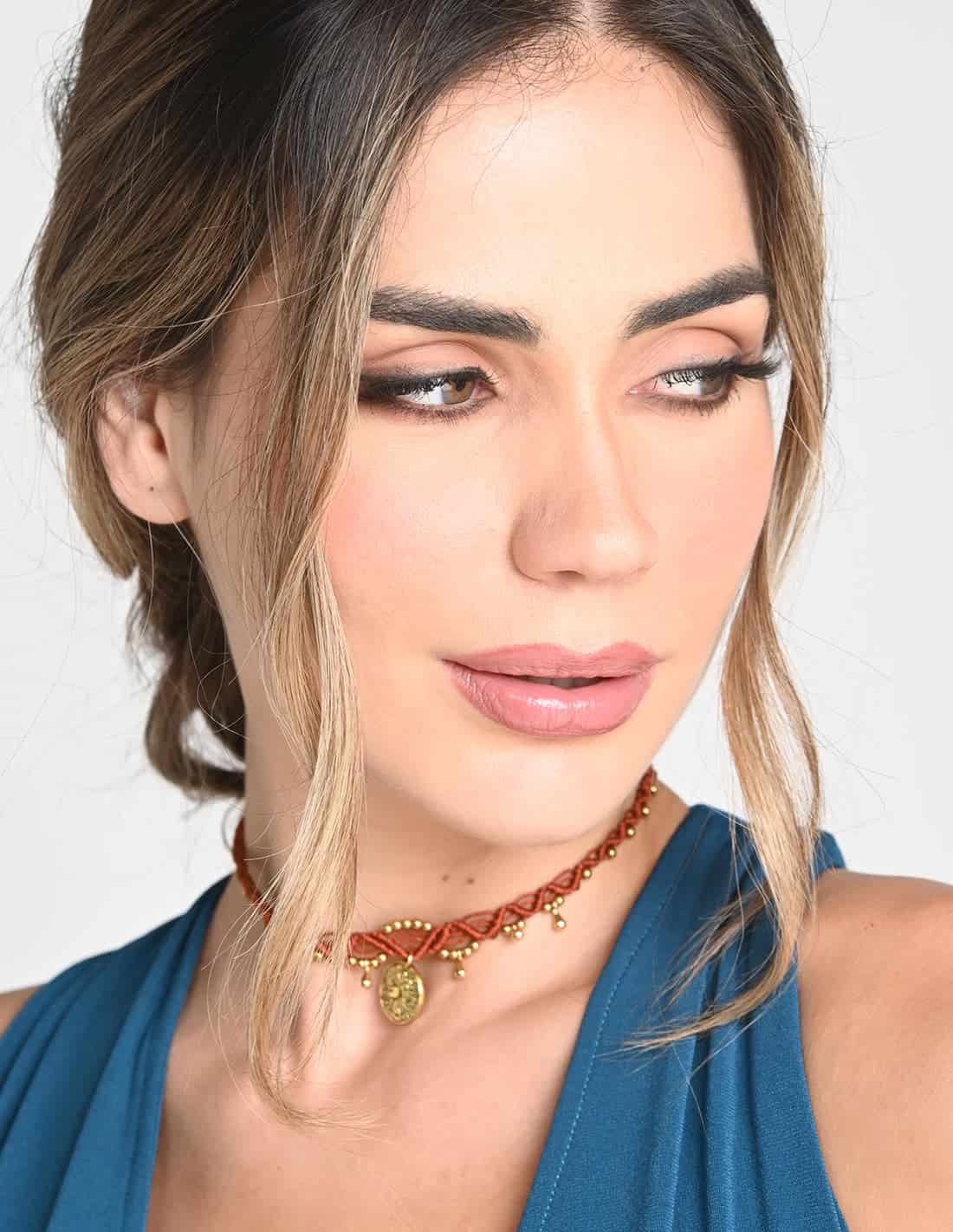 Choker Lía Red Wine - miniatura 3