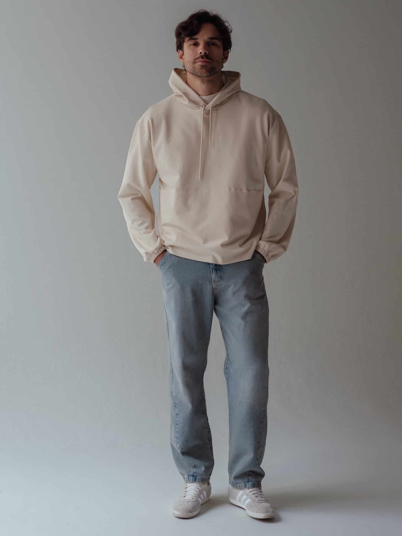 CUT CLEAN HOODIE - SEA SALT - miniatura 2