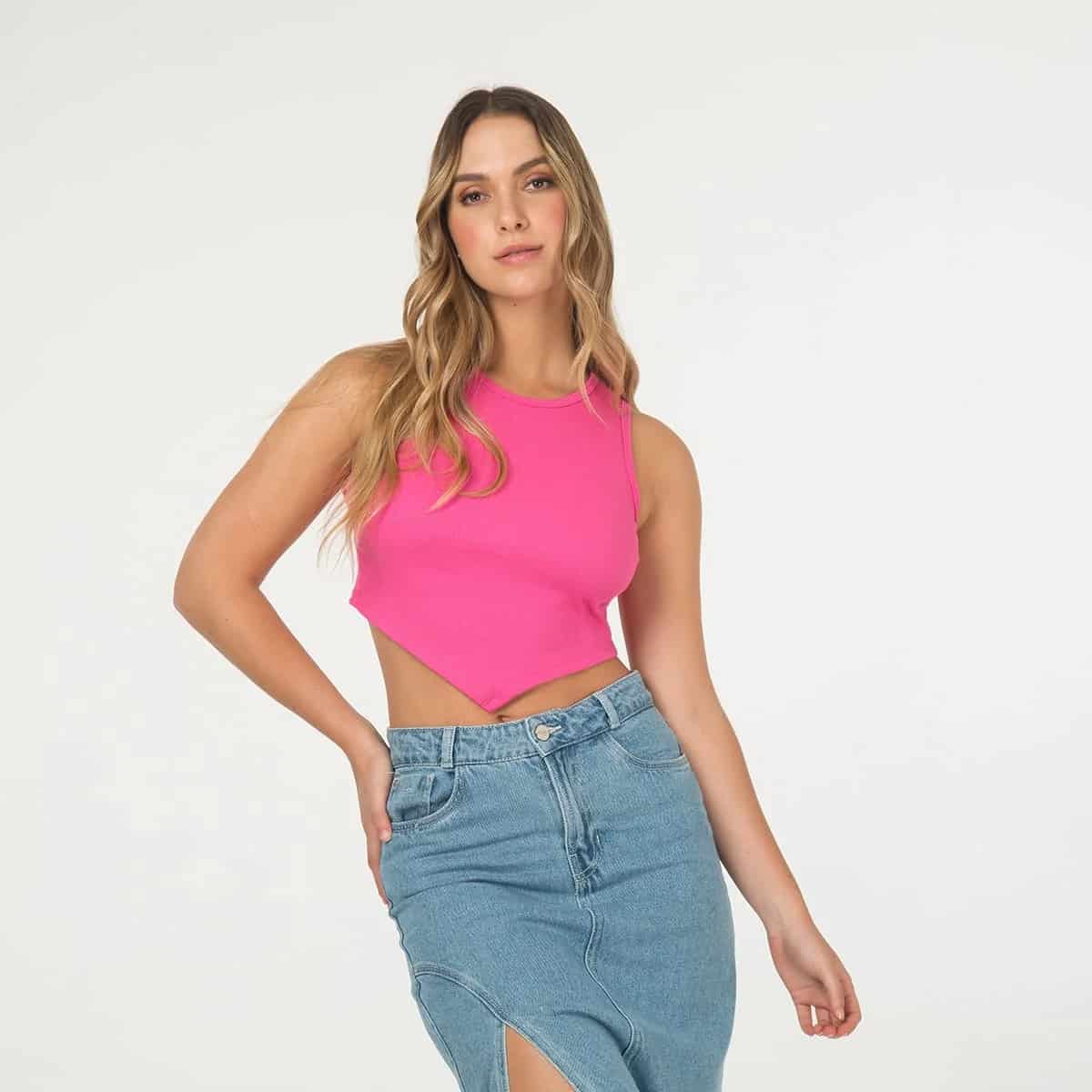 Blusa Crop Top Basica Melina - miniatura 2