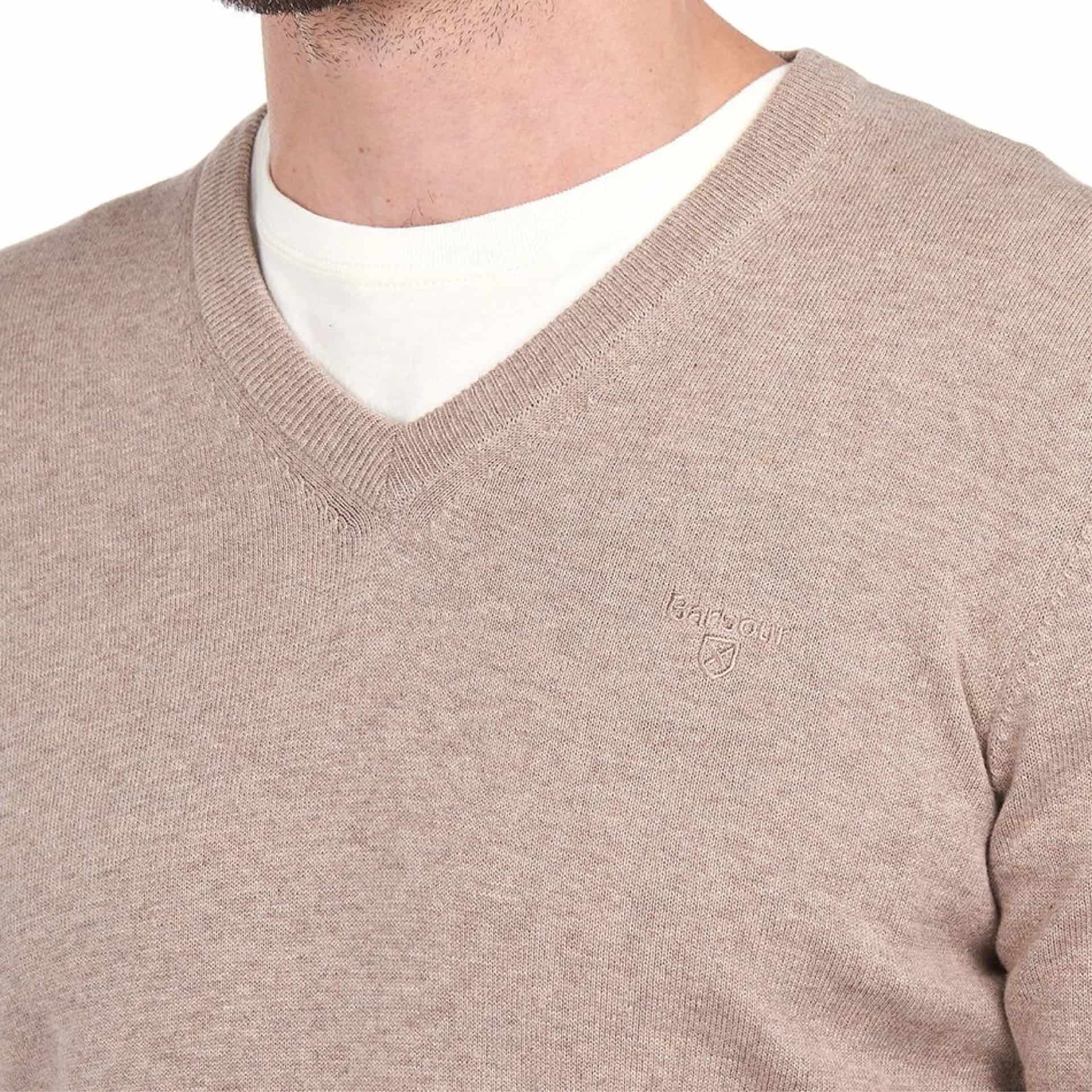 Pima Cotton V-Neck Jumper - miniatura 5