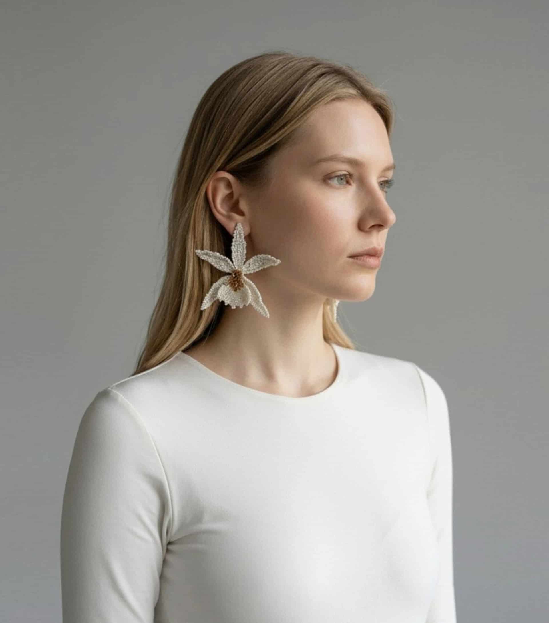 Aretes Vanillo Nácar - miniatura 3