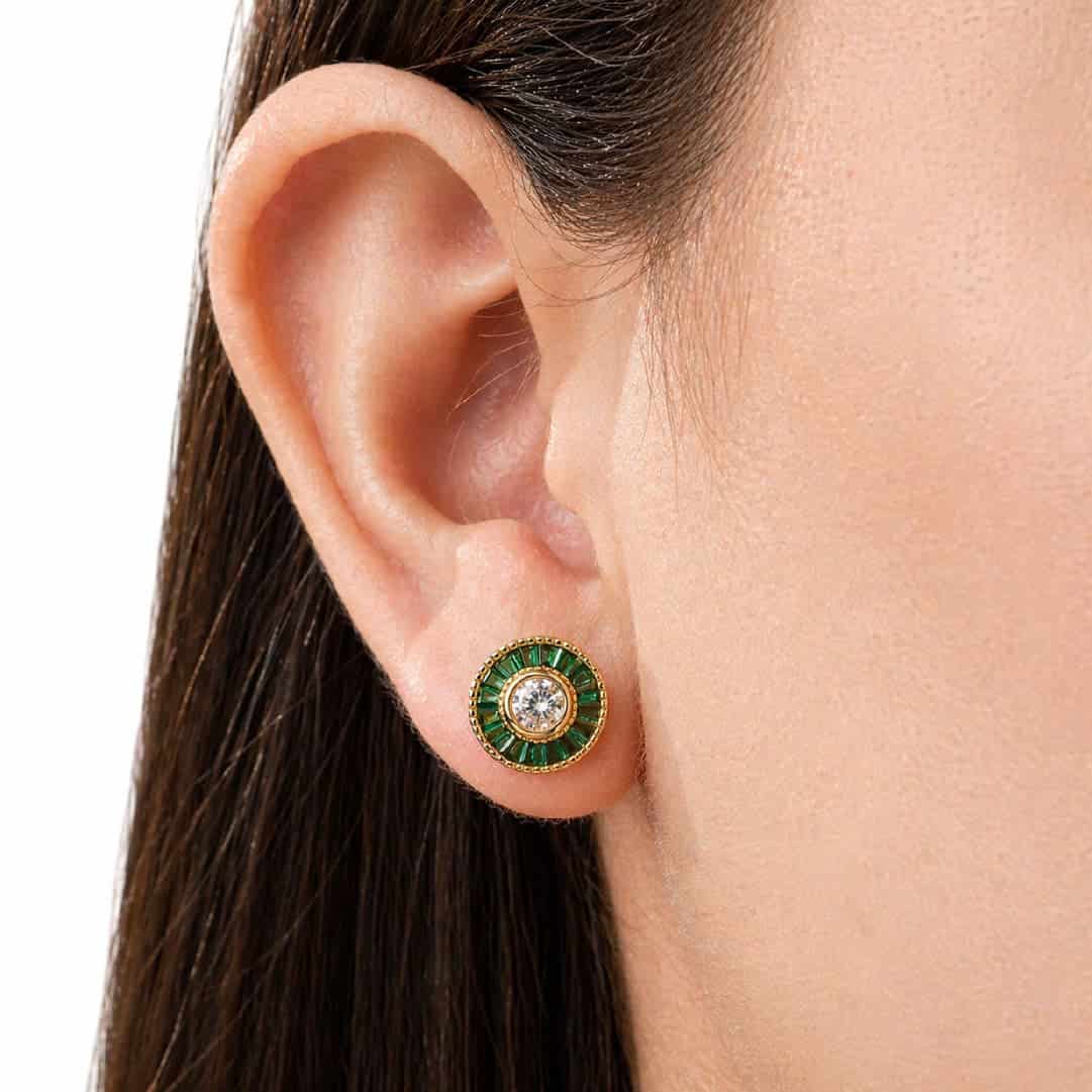 Aretes Clara Esmeralda - miniatura 2