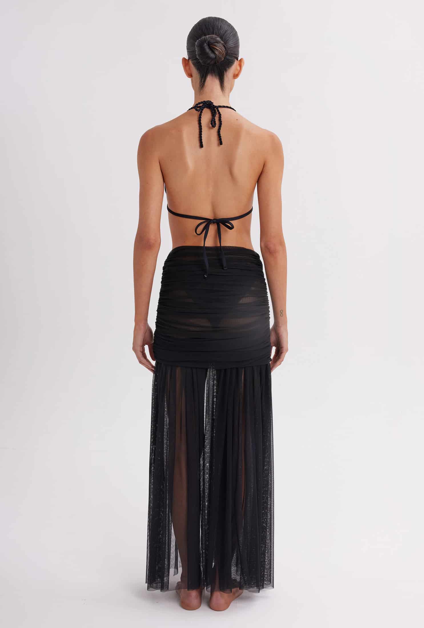 Falda Larga Mesh Seraine Black - miniatura 2