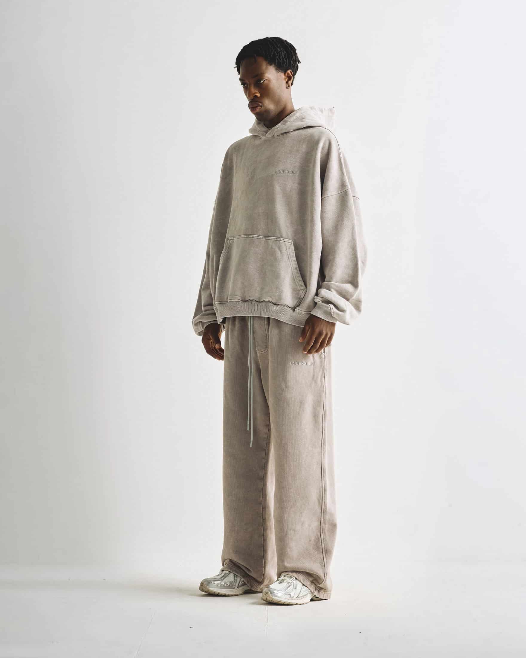 Line Logo Hoodie Washed Gray - miniatura 5