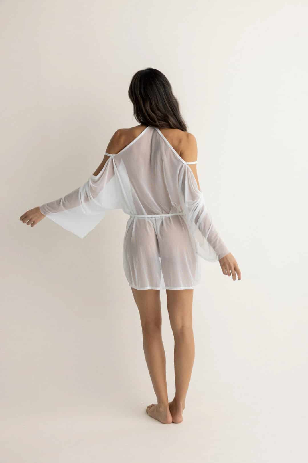 KIMONO VOILE MARFIL - miniatura 4