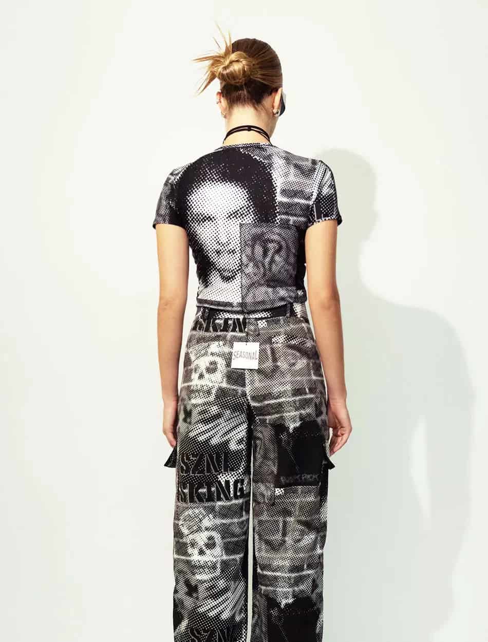 Fitted T-Shirt in Halftone - miniatura 4